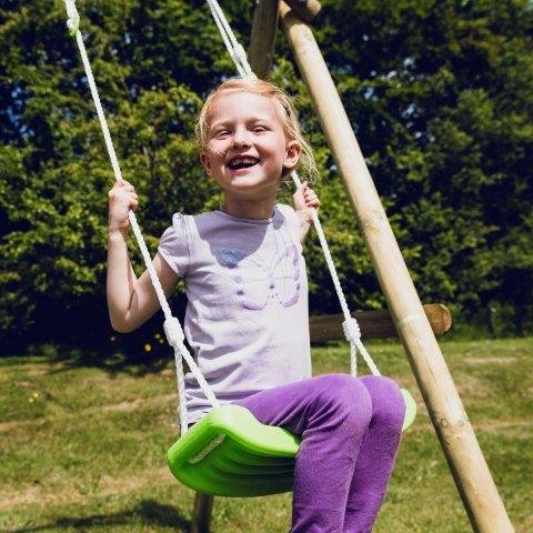 NORDIC PLAY Keinuistuin, limenvihre&auml;, sis. k&ouml;yden