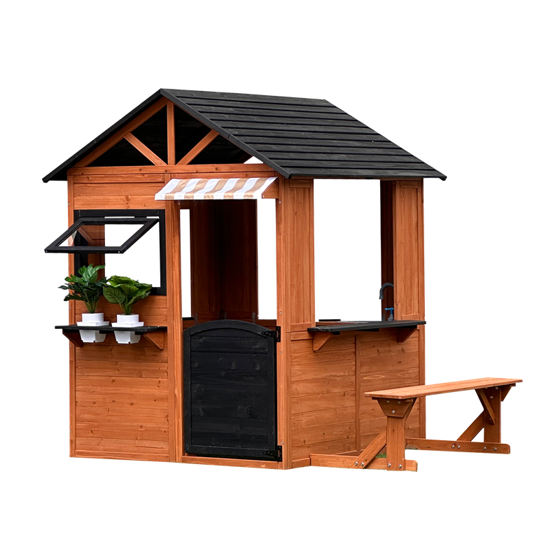 Leikkim&ouml;kki ruskeaksi petsattu NORDIC PLAY