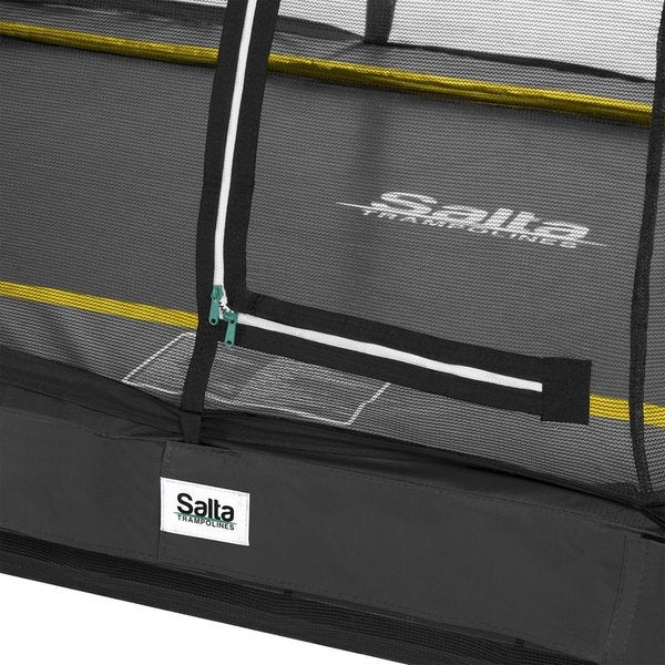 Salta Trampoliini Comfort Edition Inground 305x214 cm, musta, sis. turvaverkon