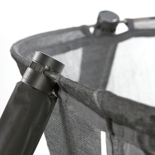 Salta Trampoliini First Class 366x214 cm, musta sis. turvaverkon portaat