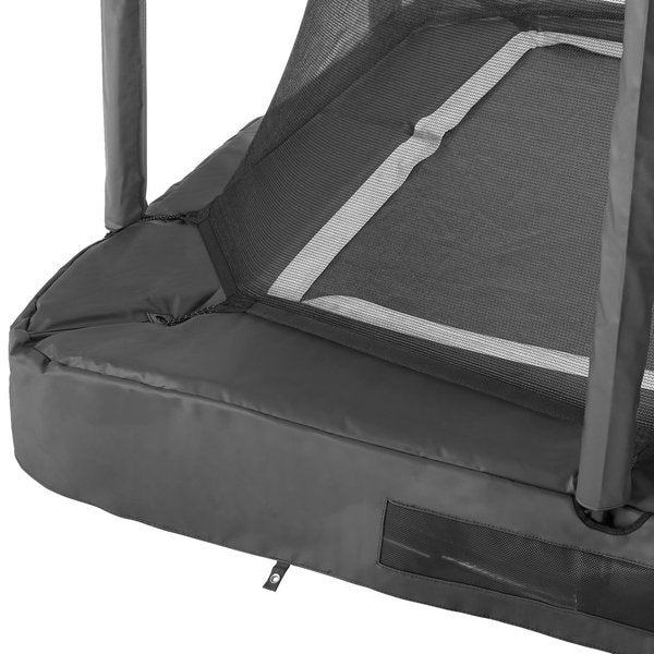 Salta Trampoliini Premium Ground 305x214 cm, musta, sis. turvaverkon