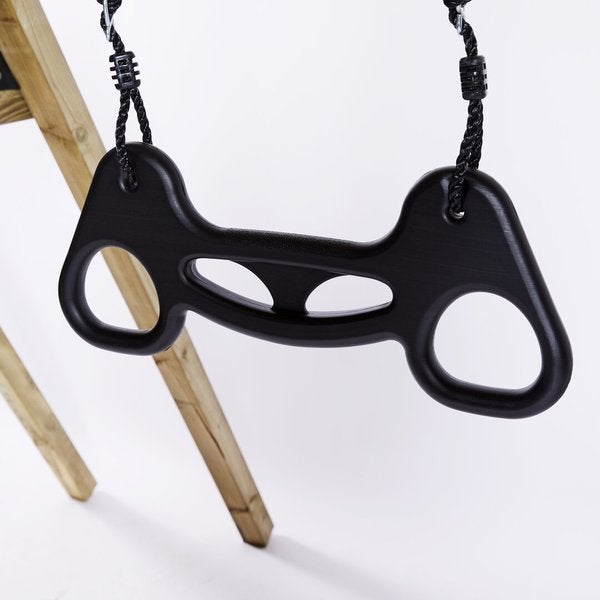 Keinuteline kiipeilymoduulilla, vihre&auml; liukum&auml;ki, keinuistun ja trapetsikeinu NORDIC PLAY Active