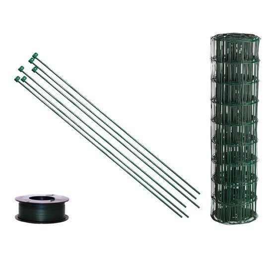 Puutarha-aita, paketti: 90 cm,  10x10 - 50 metri&auml;, harjater&auml;stolpilla, vihre&auml;