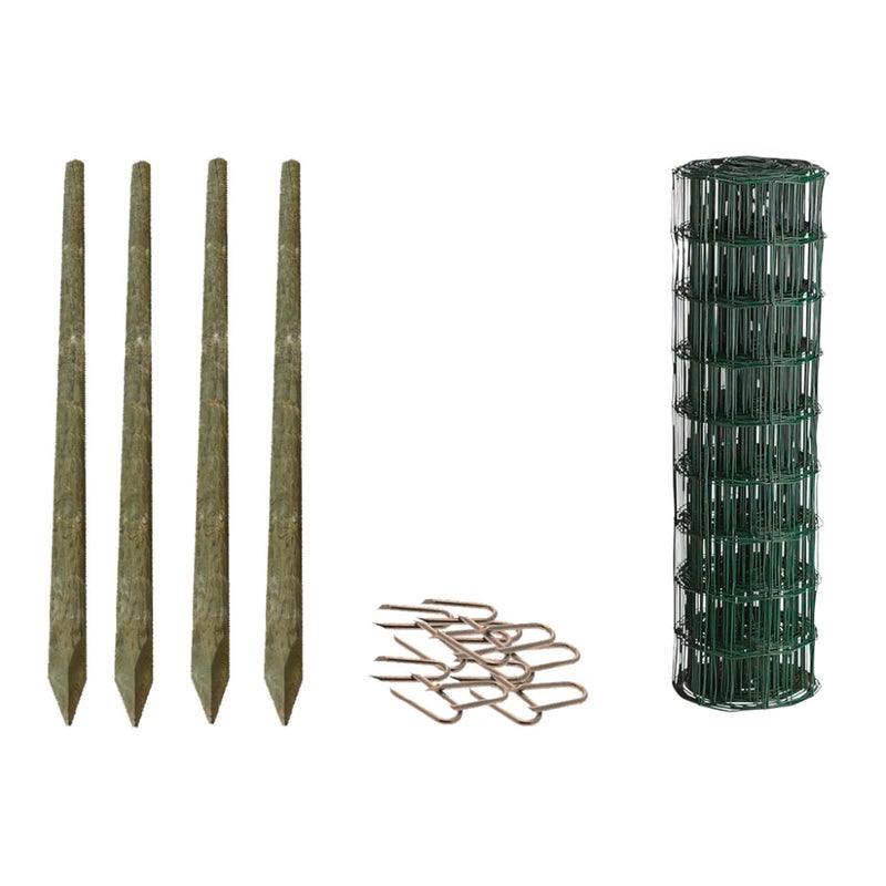 Puutarha-aita, paketti: 90 cm,  5x10 - 100 metri&auml;, puutolpilla, vihre&auml;