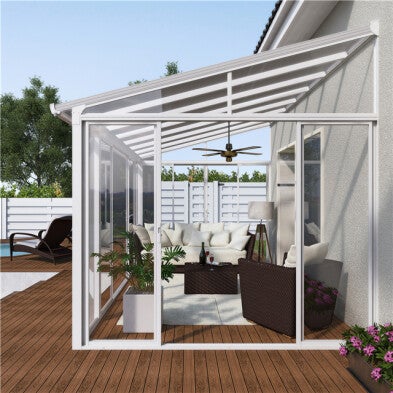 Palram - Canopia Sanremo viherhuone 3x4,25, valkoinen