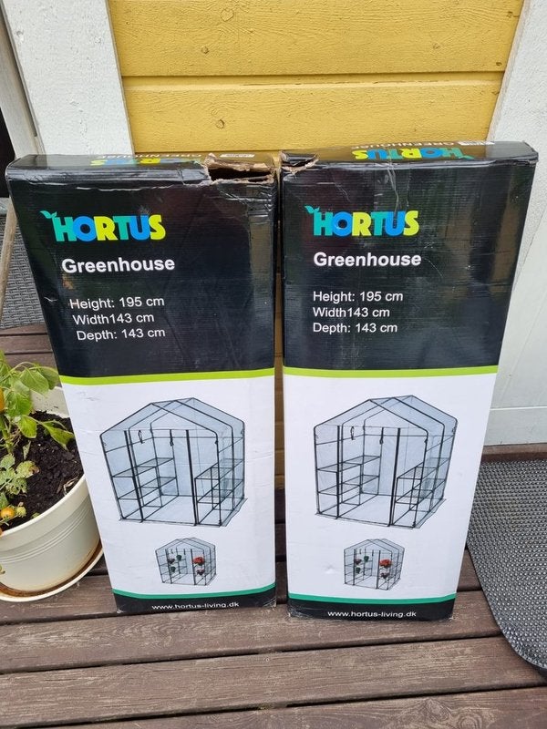 Kasvihuone XL, muovia, mitat 143 x 143 x 195 cm