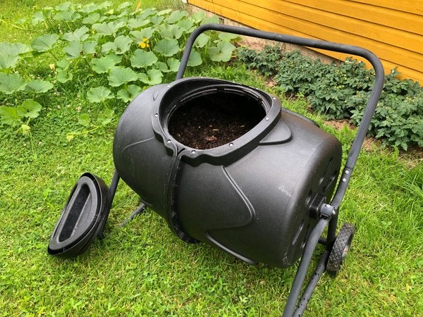 Pikkuvihre&auml; Rumpukompostori
