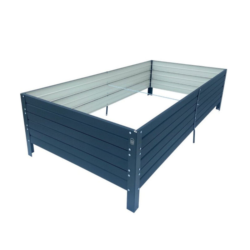 Korkea istutuslaatikko Klasika Garden 1500x750x300 mm, yhdelt&auml; puolelta maalattu