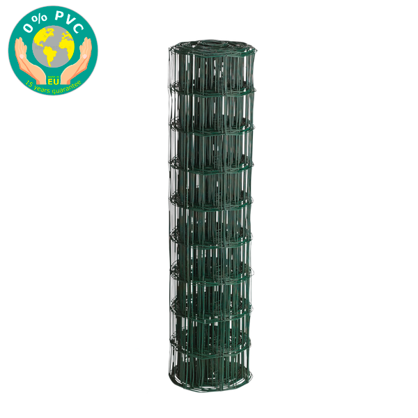Puutarha-aita, 0% PVC, vihre&auml;, 10 x 10 cm, 90 cm x 25 m