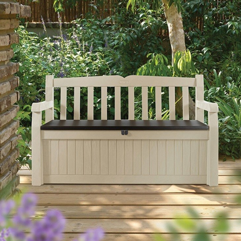 KETER Puutarhapenkki s&auml;ilytyslaatikolla EDEN GARDEN BENCH 265 L, beige