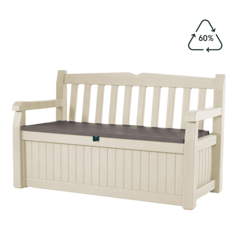 KETER Puutarhapenkki s&auml;ilytyslaatikolla EDEN GARDEN BENCH 265 L, beige